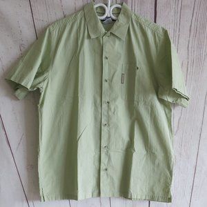 Columbia 100% Cotton Button Down Short Sleeve Casual Shirt - Size Medium